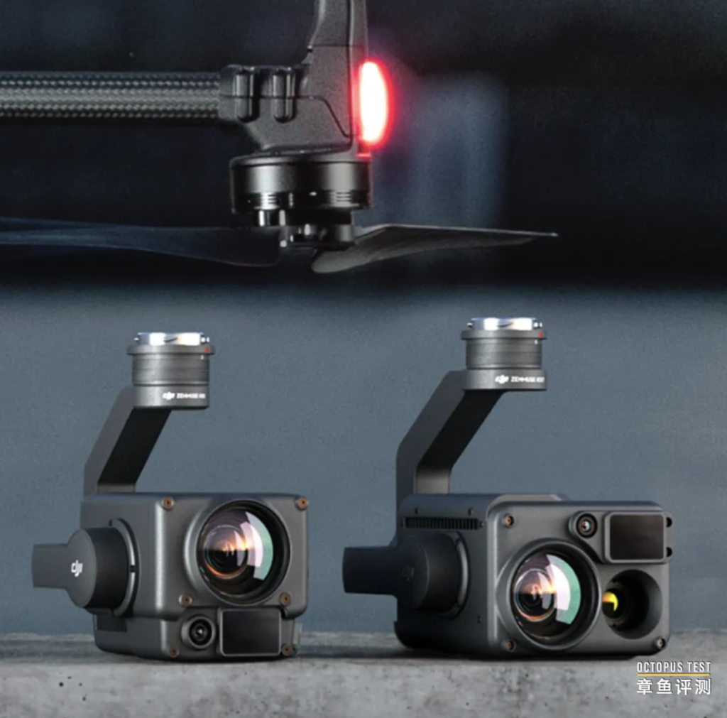 大疆“禅思”新增两款无人机负载。喊话，照明不需要第三方负载了