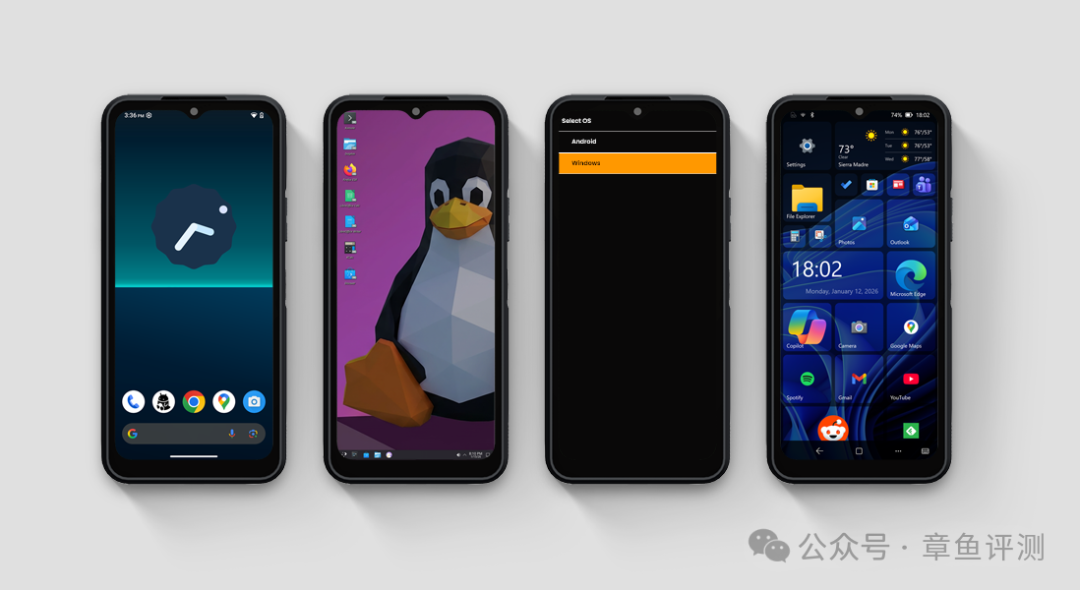 终于有人这样做了，一部手机可以运行Android，Linux和Windows