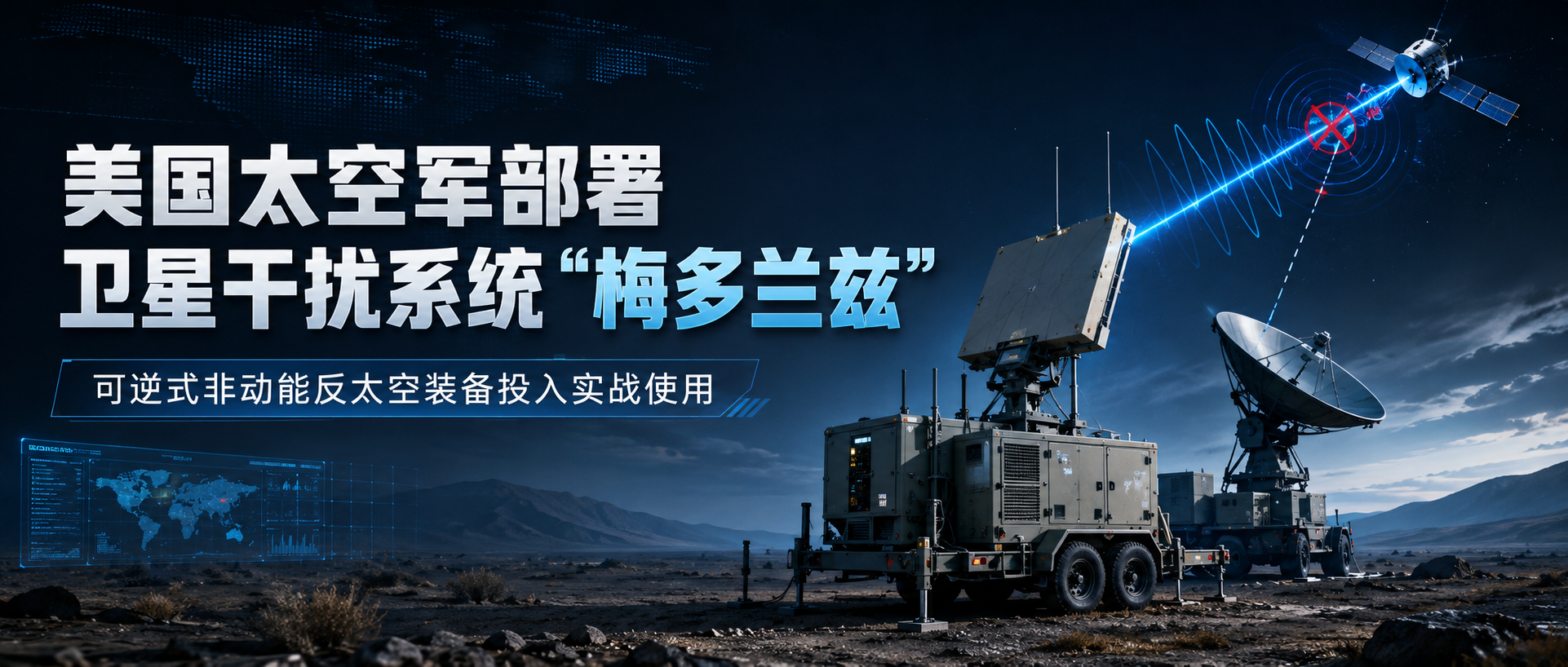 美国太空军部署卫星干扰系统“梅多兰兹”