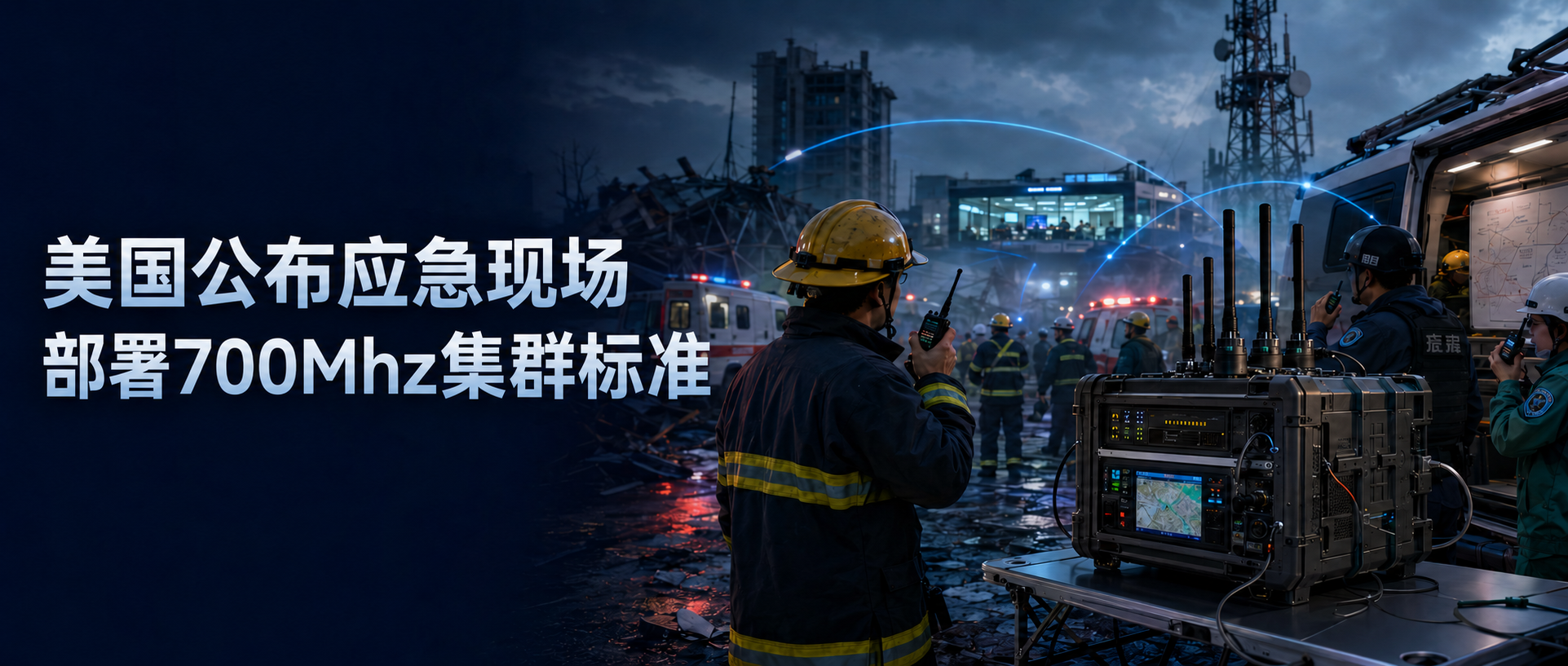 美国公布应急现场部署700Mhz集群标准