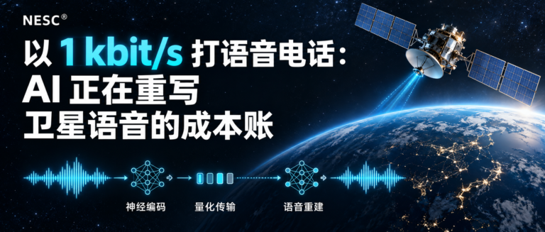 1 kbit/s 打语音电话,AI 正在重写卫星语音的成本账